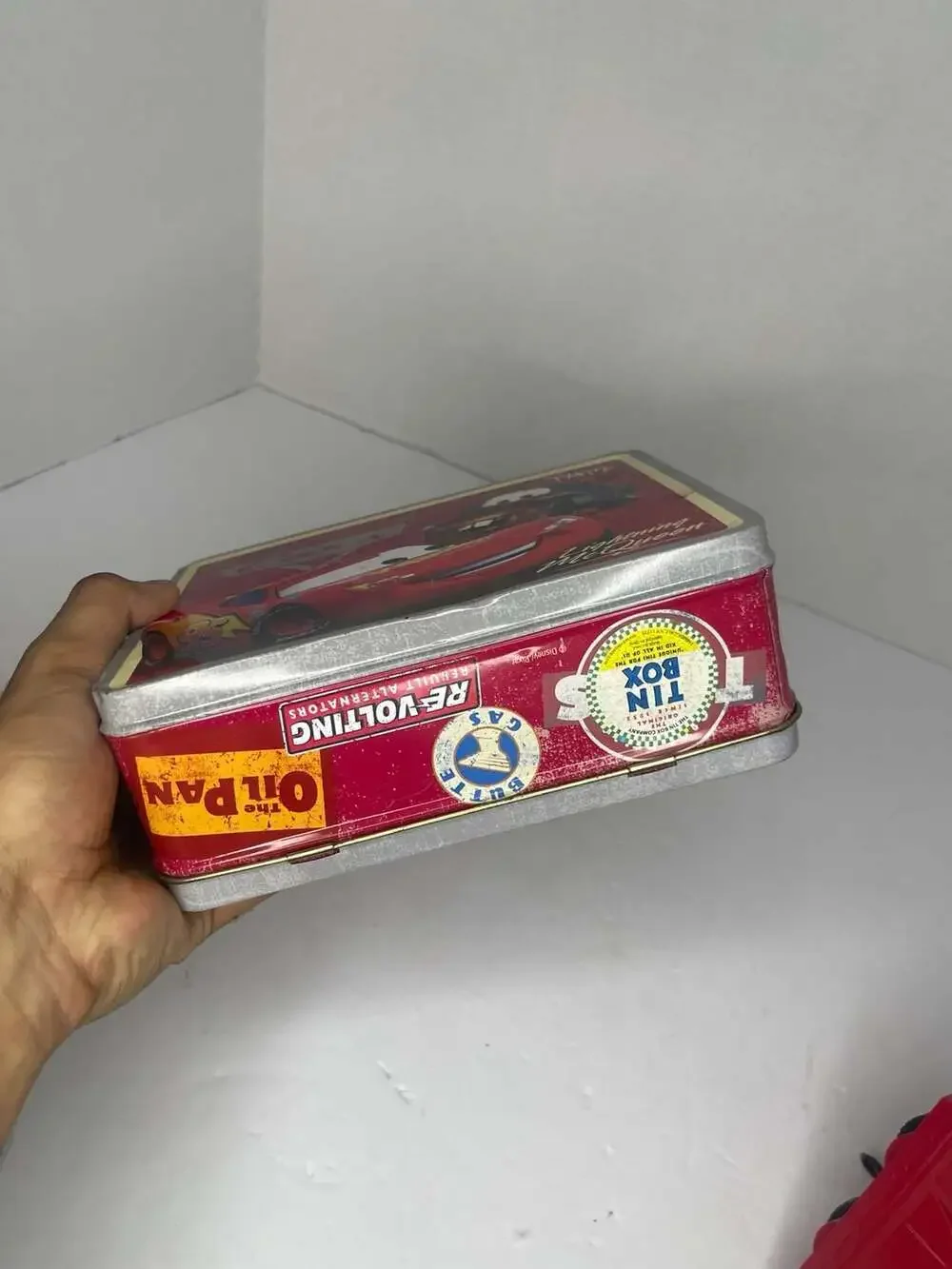 Disney Pixar Cars Lightning McQueen and Mater Tin Metal Lunch Box